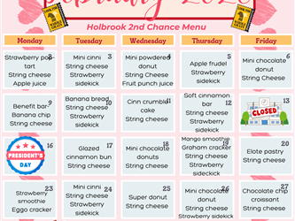 February Food Menu