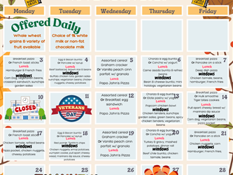 FWMS Food Menu